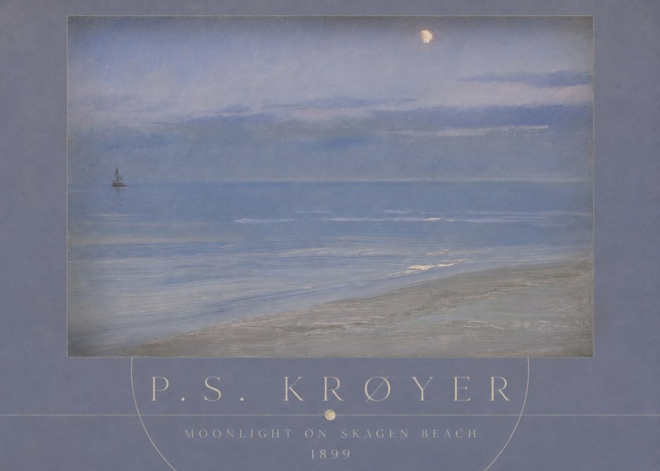 P.S. Krøyer Moonlight on Skagen Beach No3 - Poszter