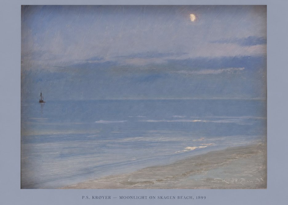 P.S. Krøyer Moonlight on Skagen Beach No6 - Poszter