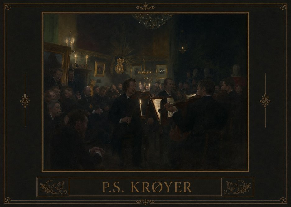 P.S. Krøyer An Evening at Høeberg's Home No1 - Poszter