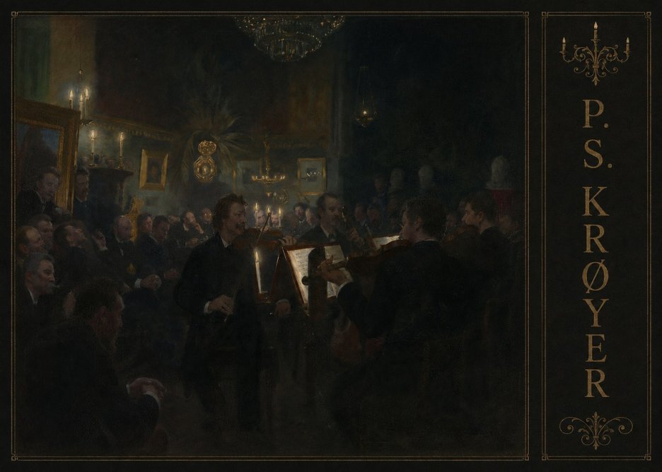 P.S. Krøyer An Evening at Høeberg's Home No2 - Poszter