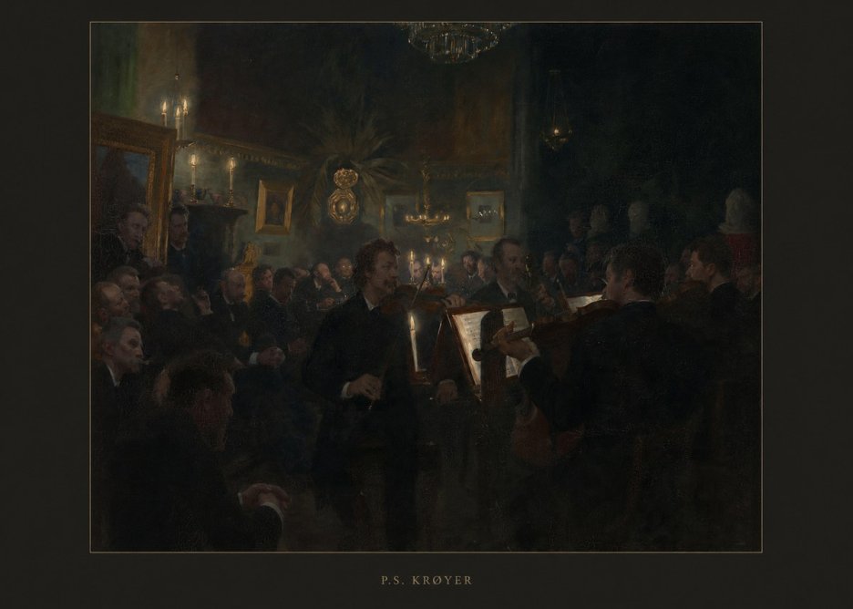 P.S. Krøyer An Evening at Høeberg's Home No6 - Poszter