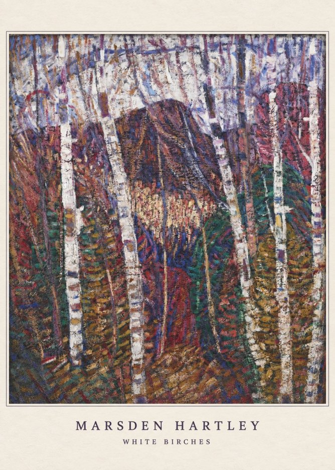 Marsden Hartley White Birches No6 - Poszter