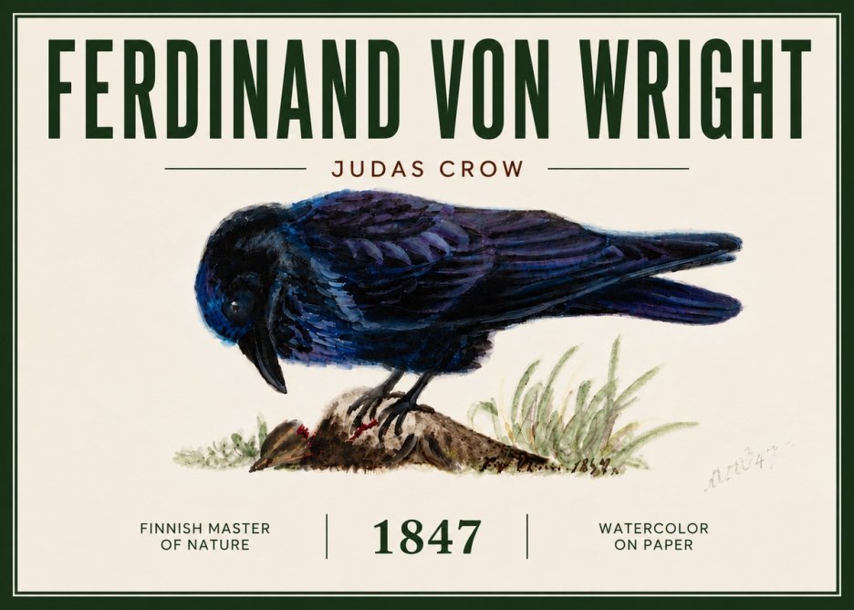 Ferdinand von Wright Judas Crow No4 - Poszter