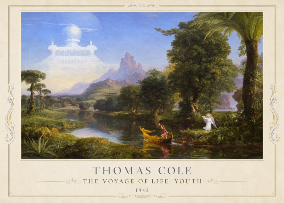 Thomas Cole The Voyage of Life: Youth IV No1 - Poszter