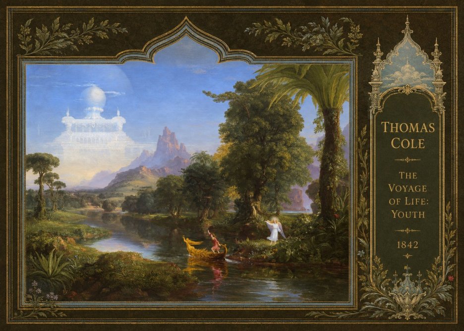 Thomas Cole The Voyage of Life: Youth IV No4 - Poszter