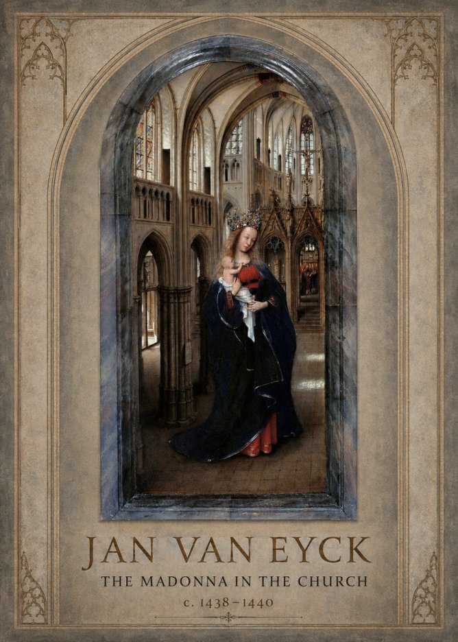 Jan van Eyck The Madonna in the Church No1 - Poszter