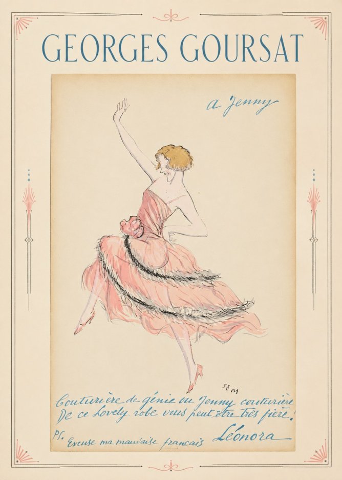 Georges Goursat A Jenny No2 - Poszter