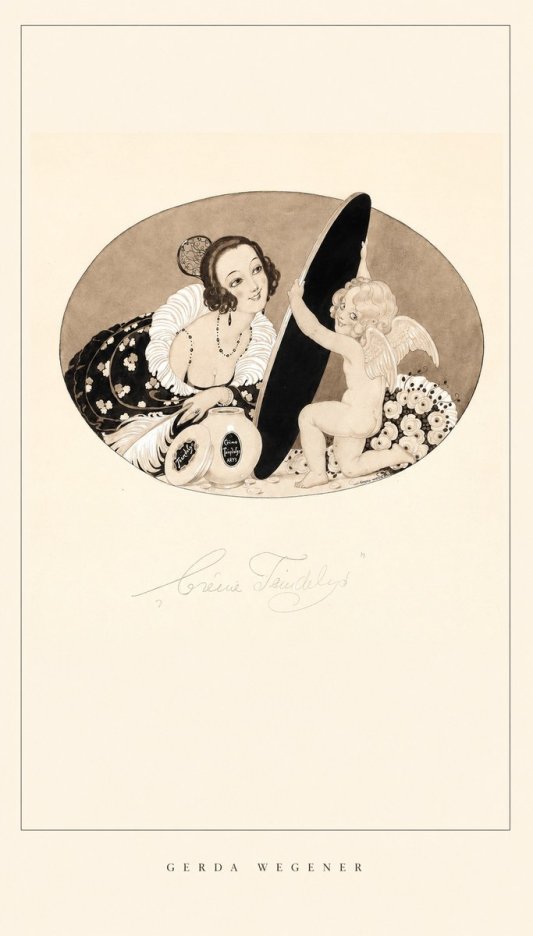 Gerda Wegener Crème Teindelys II No6 - Poszter