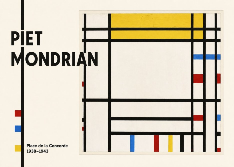 Piet Mondrian Place De La Concorde No3 - Poszter