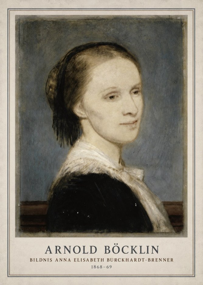 Arnold Böcklin Bildnis Anna Elisabeth Burckhardt-brenner No3 - Poszter