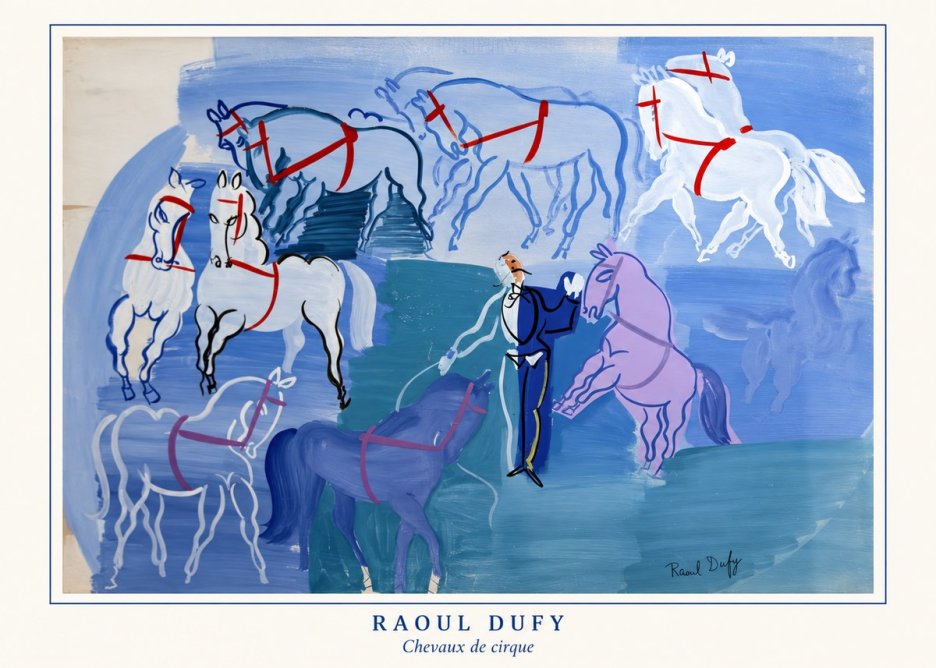 Raoul Dufy Chevaux De Cirque No4 - Poszter