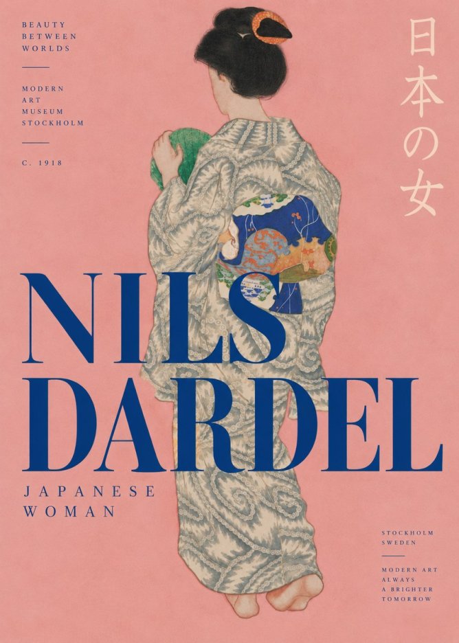 Nils Dardel Japanese Woman No3 - Poszter