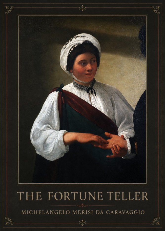 Michelangelo Merisi da Caravaggio The Fortune Teller IV No1 - Poszter