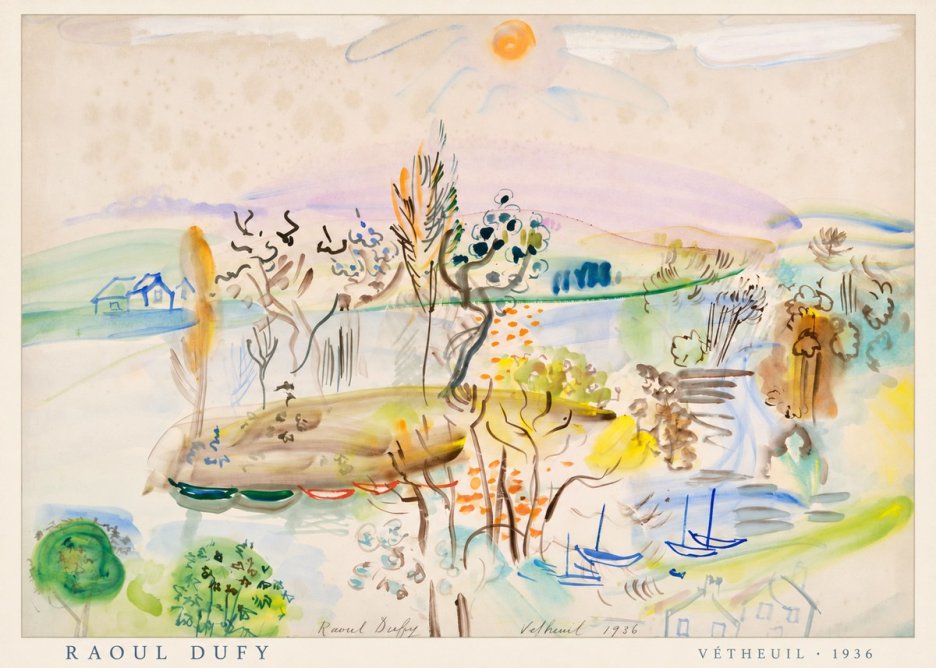 Raoul Dufy Vétheuil No4 - Poszter