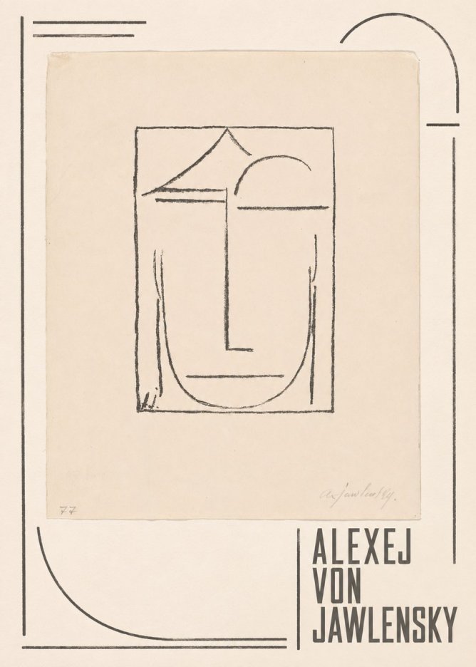 Alexej von Jawlensky Abstract Head No3 - Poszter