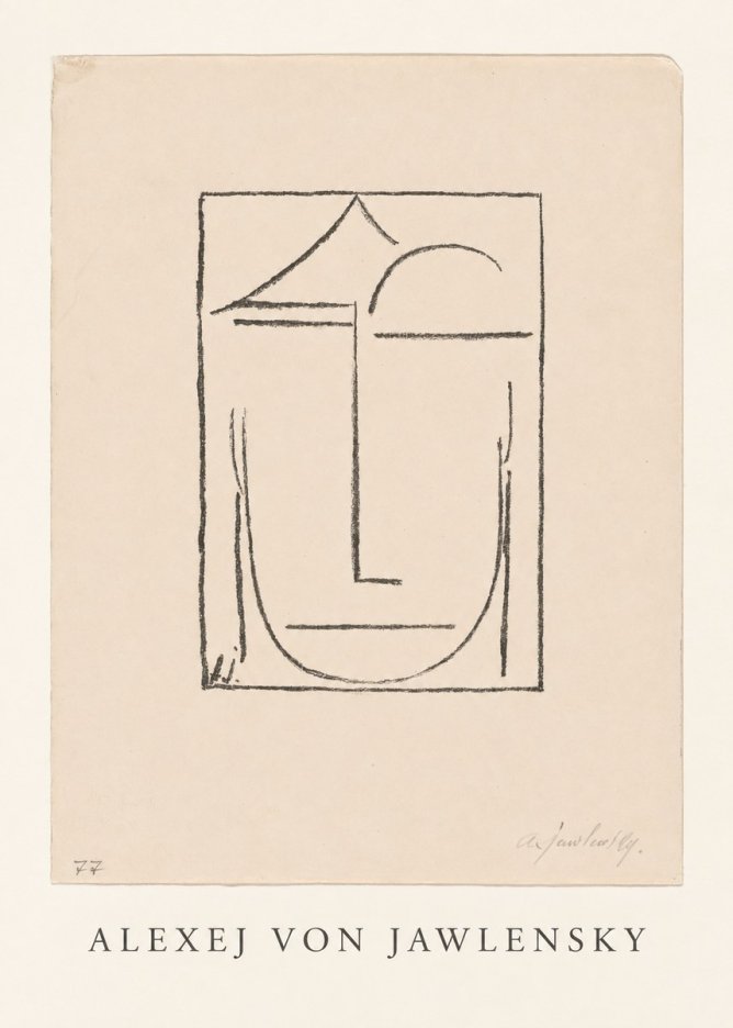 Alexej von Jawlensky Abstract Head No4 - Poszter