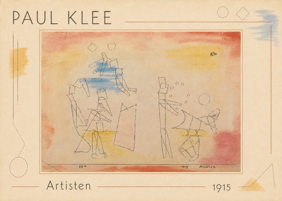 Paul Klee Artisten No1 - Poszter