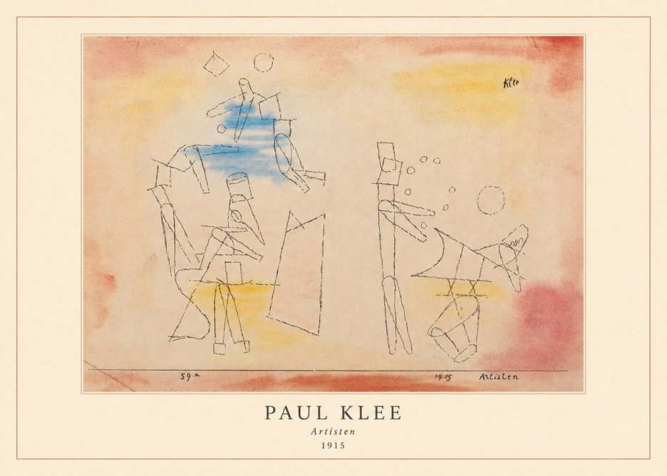 Paul Klee Artisten No4 - Poszter