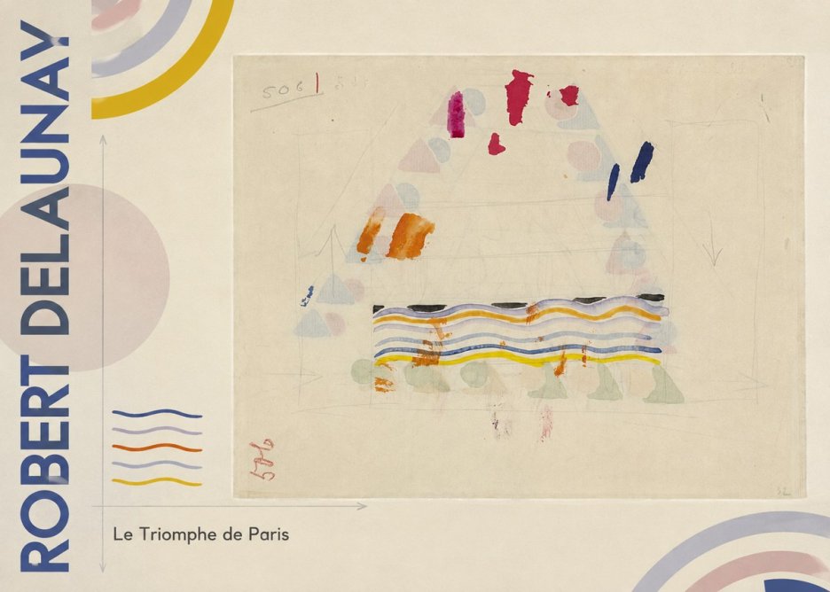 Robert Delaunay Le Triomphe De Paris V No5 - Poszter