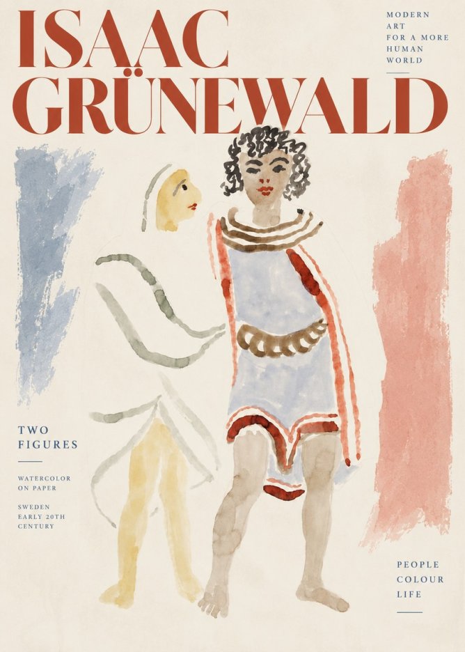 Isaac Grünewald Figures No4 - Poszter