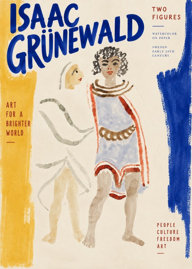 Isaac Grünewald Figures No5 - Poszter