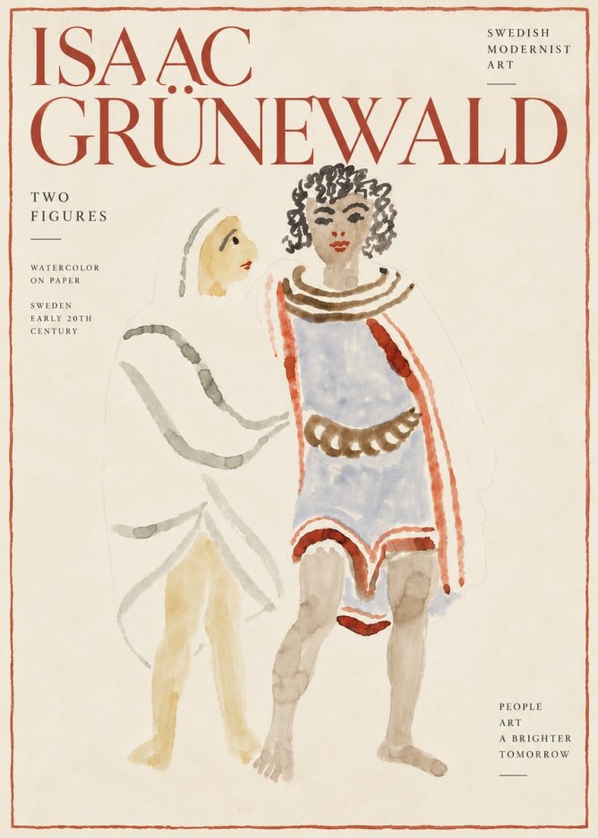 Isaac Grünewald Figures No6 - Poszter