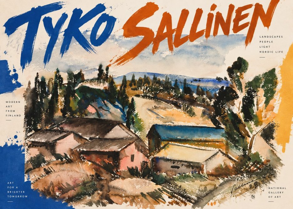 Tyko Sallinen Hillside Houses No2 - Poszter