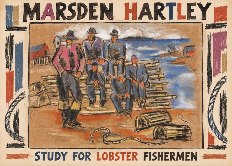 Marsden Hartley Study for 'Lobster Fishermen' No3 - Poszter