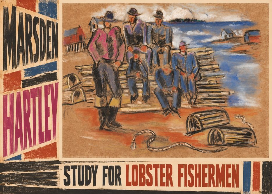 Marsden Hartley Study for 'Lobster Fishermen' No5 - Poszter