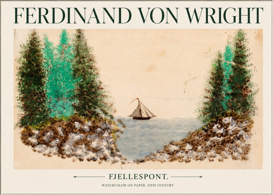 Ferdinand von Wright Fjellespont. No1 - Poszter