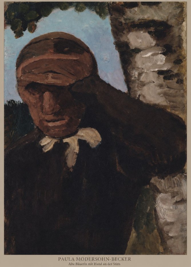 Paula Modersohn-Becker Alte Bäuerin Mit Hand an Der Stirn No5 - Poszter