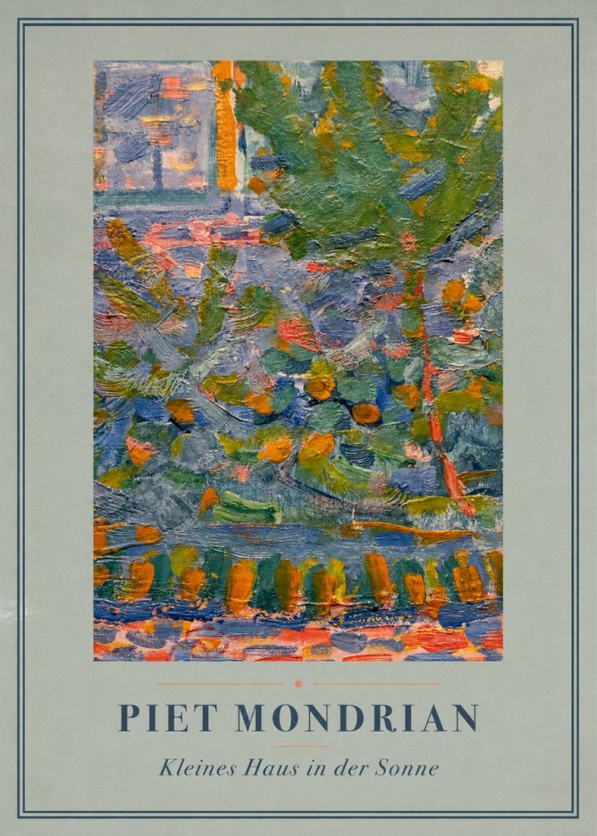 Piet Mondrian Kleines Haus in Der Sonne III No4 - Poszter