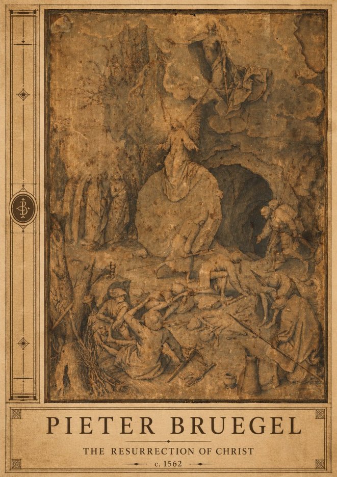 Pieter Bruegel The Resurrection of Christ No2 - Poszter