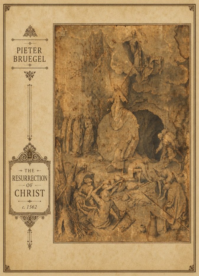 Pieter Bruegel The Resurrection of Christ No3 - Poszter