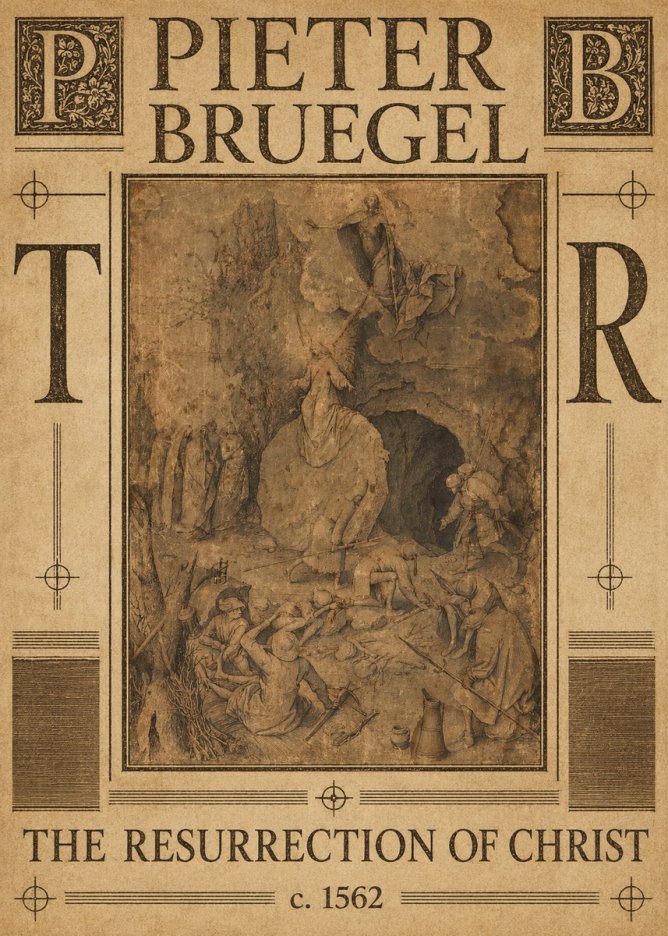 Pieter Bruegel The Resurrection of Christ No6 - Poszter