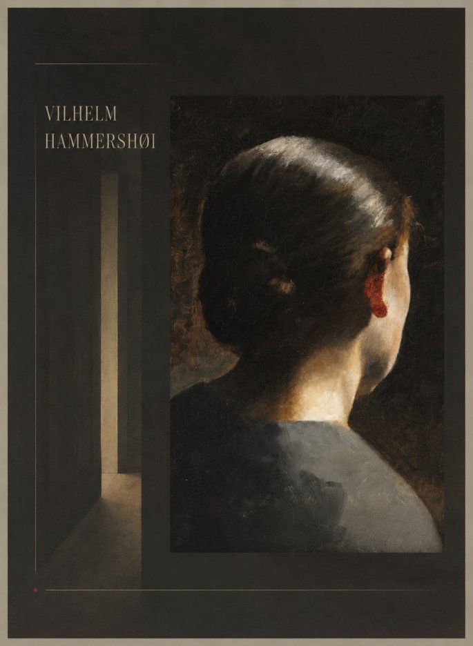 Vilhelm Hammershøi Woman Seen from Behind No4 - Poszter
