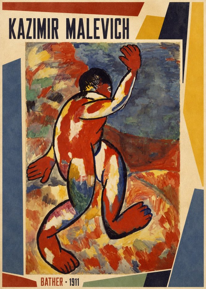 Kazimir Malevich Bather - 1911 No1 - Poszter