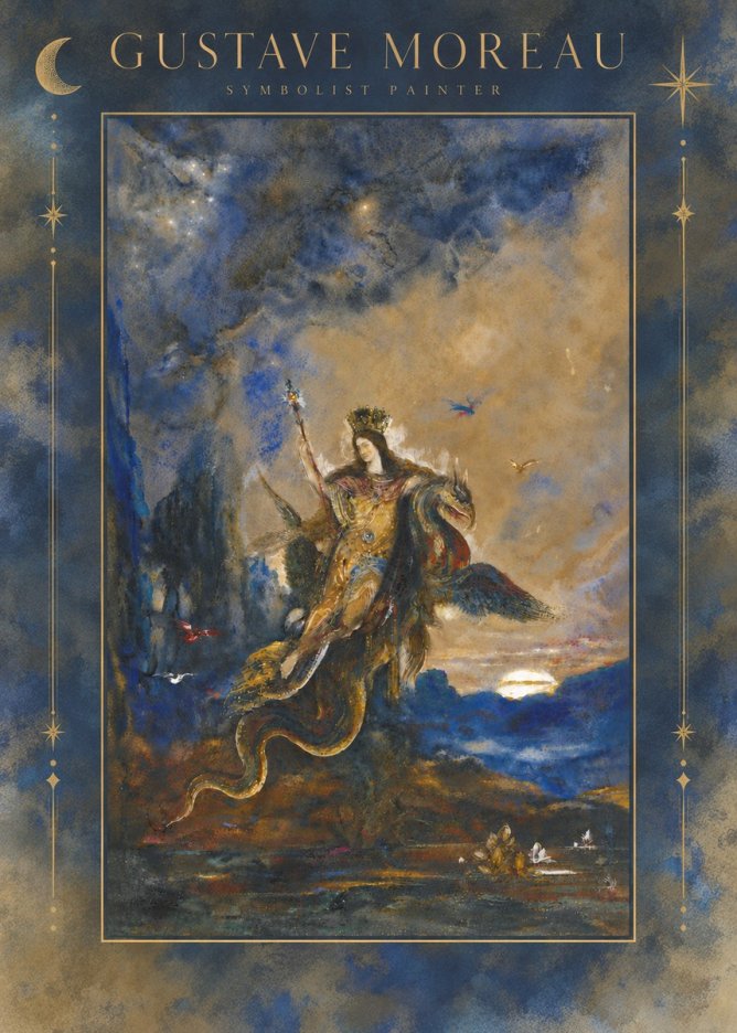 Gustave Moreau Les Fées No6 - Poszter