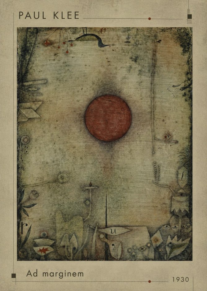 Paul Klee Ad Marginem No1 - Poszter