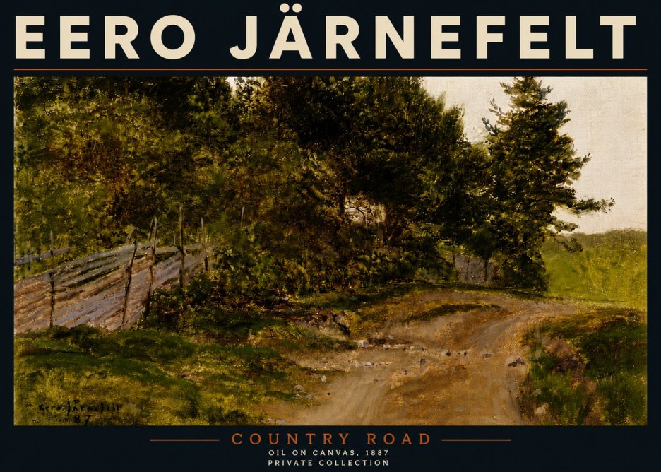 Eero Järnefelt Country Road No5 - Poszter