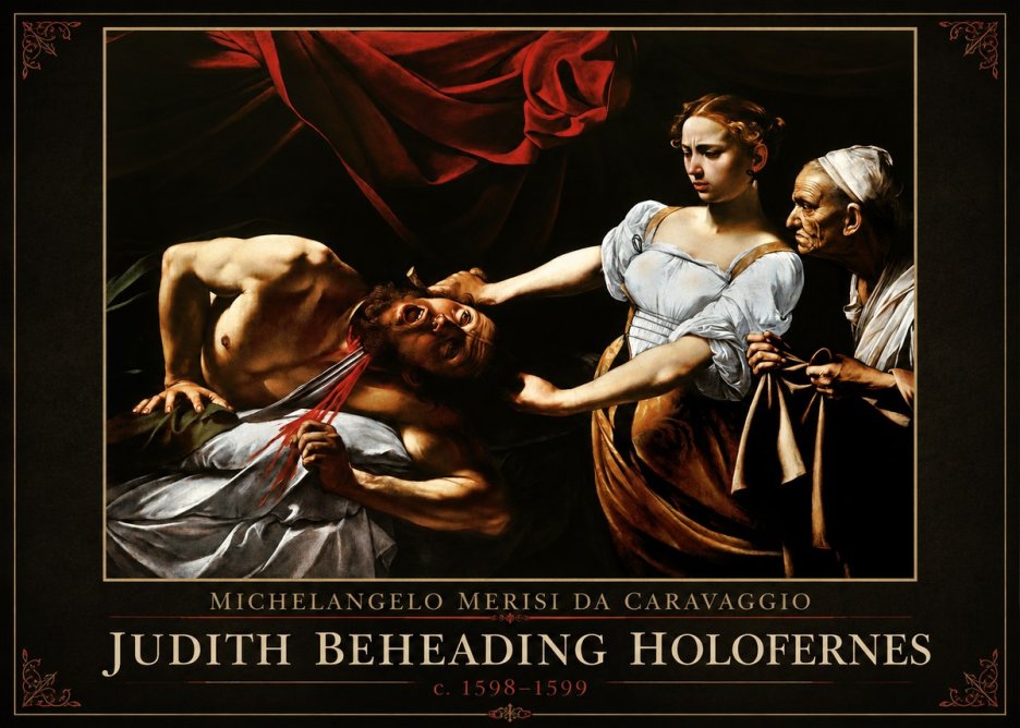Michelangelo Merisi da Caravaggio Judith Beheading Holofernes IV No1 - Poszter