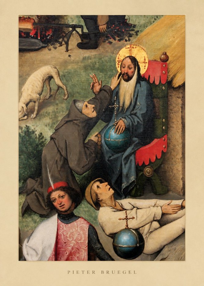 Pieter Bruegel The Adoration of the Magi - Detail No5 - Poszter