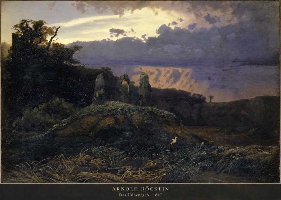 Arnold Böcklin Das Hünengrab No2 - Poszter
