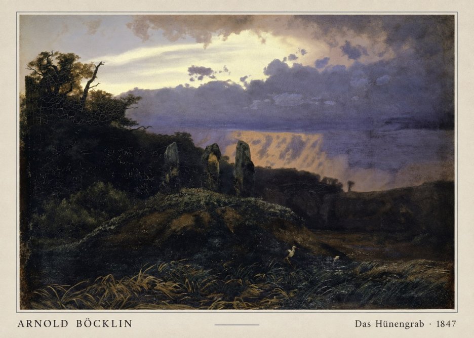 Arnold Böcklin Das Hünengrab No4 - Poszter