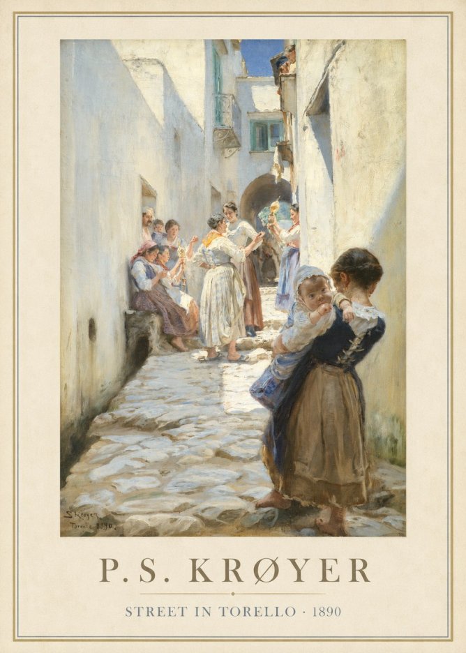 P.S. Krøyer Street in Torello No1 - Poszter