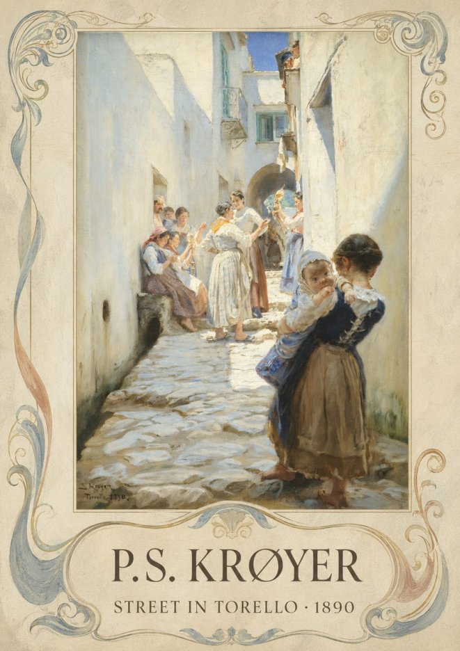 P.S. Krøyer Street in Torello No4 - Poszter