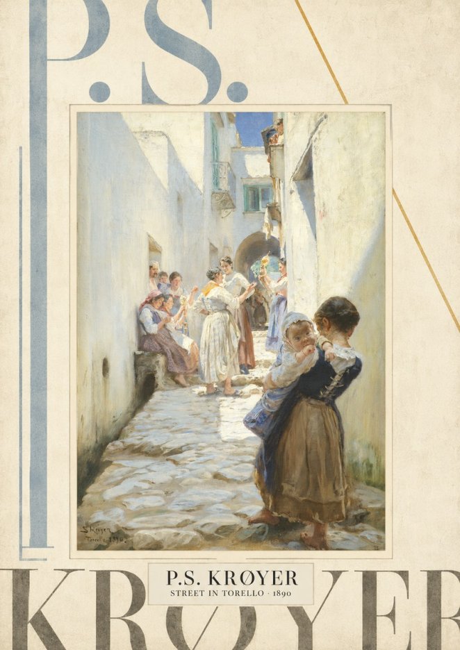 P.S. Krøyer Street in Torello No5 - Poszter