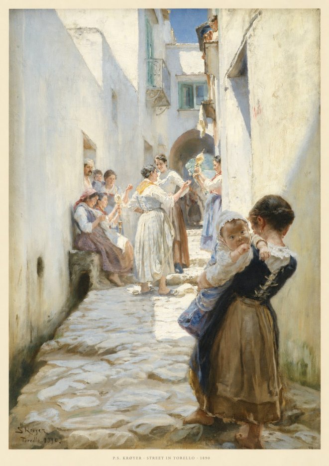P.S. Krøyer Street in Torello No6 - Poszter