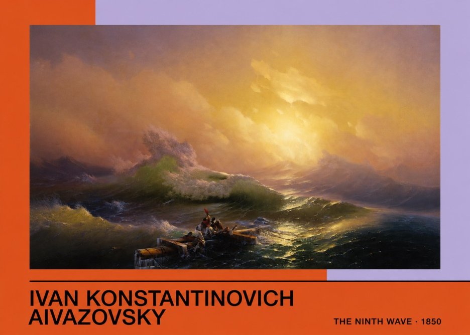 Ivan Konstantinovich Aivazovsky The Ninth Wave III No3 - Poszter
