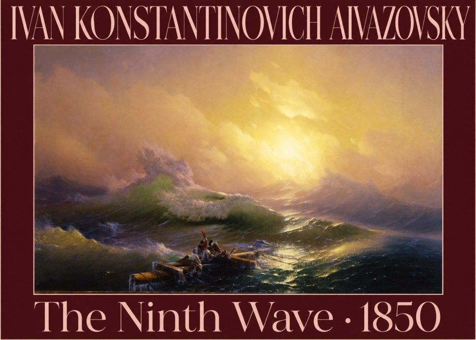 Ivan Konstantinovich Aivazovsky The Ninth Wave III No6 - Poszter